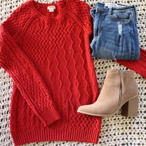 Mossimo Supply Co Cable Knit Long Sweater